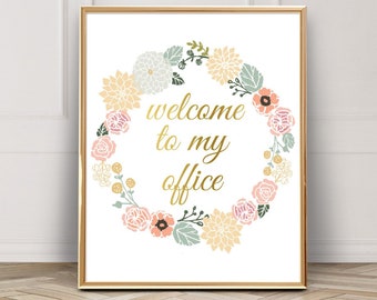 Cute office decor | Etsy