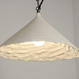 Handmade Ceramic Pendant Lamp: Rustic Kitchen Island Lighting