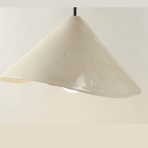 Modern ceramic pendant suspension lamp shade Rustic handmade farmhouse hang light fixture Kitchen island chandelier lighting Nordic organic