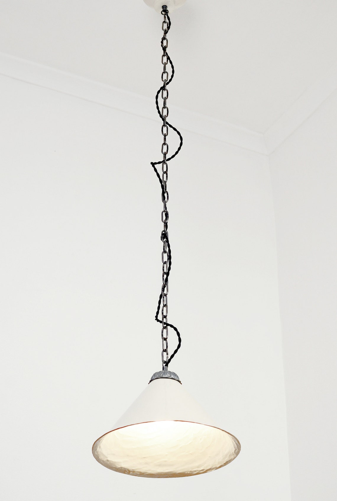 Lámpara de cerámica hecha a mano sombra Isla de cocina moderna | Etsy