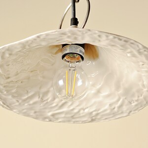 Ceramic Lamp Shade Chandelier Hanging Ceiling Light Fixture Modern ...