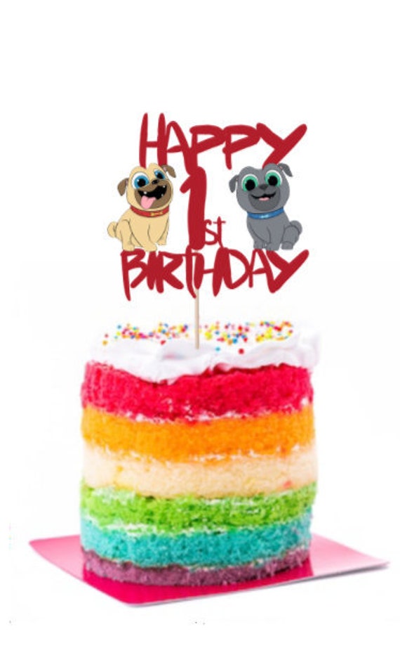 Puppy Dog Pals Inspired Birthday Cake Topper Boy Birthday Etsy