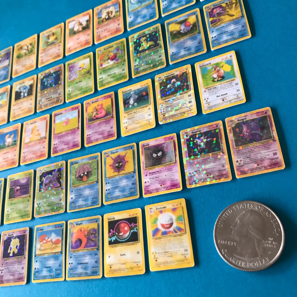 Vintage Mini Pokemon Cards Etsy