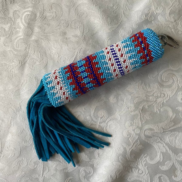 Native American Beaded Keychain Etsy