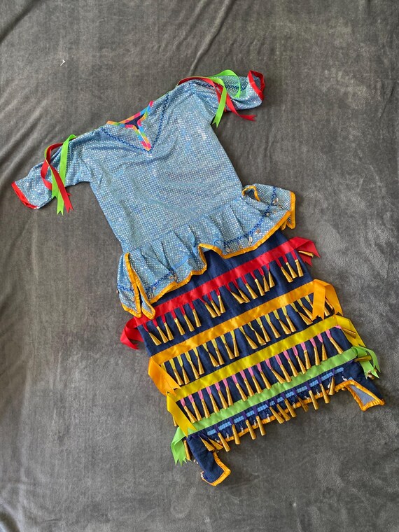 blue jingle dress Jingle Dress – Thunderbird Lane Custom Dip Powder main image 1