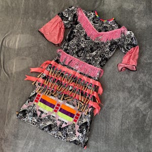 pink jingle dress Girls' Jingle Bells 3/4 Sleeve Pocket Twirl Dress Size: 3T Toddler By Mila & Rose