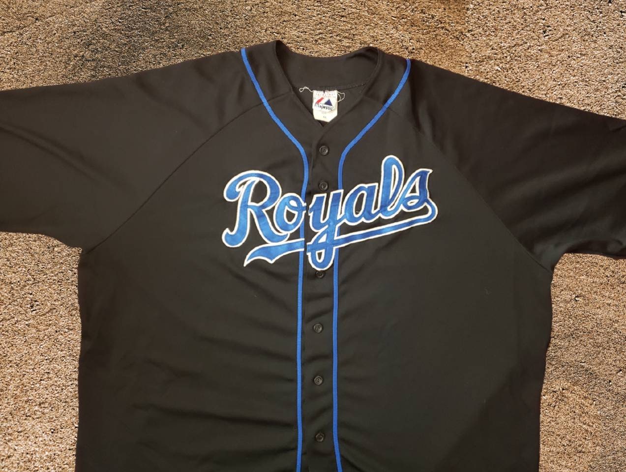 Majestic Kansas City Royals Cool Base Baseball MLB Spring Train Jersey #88  Sz 44