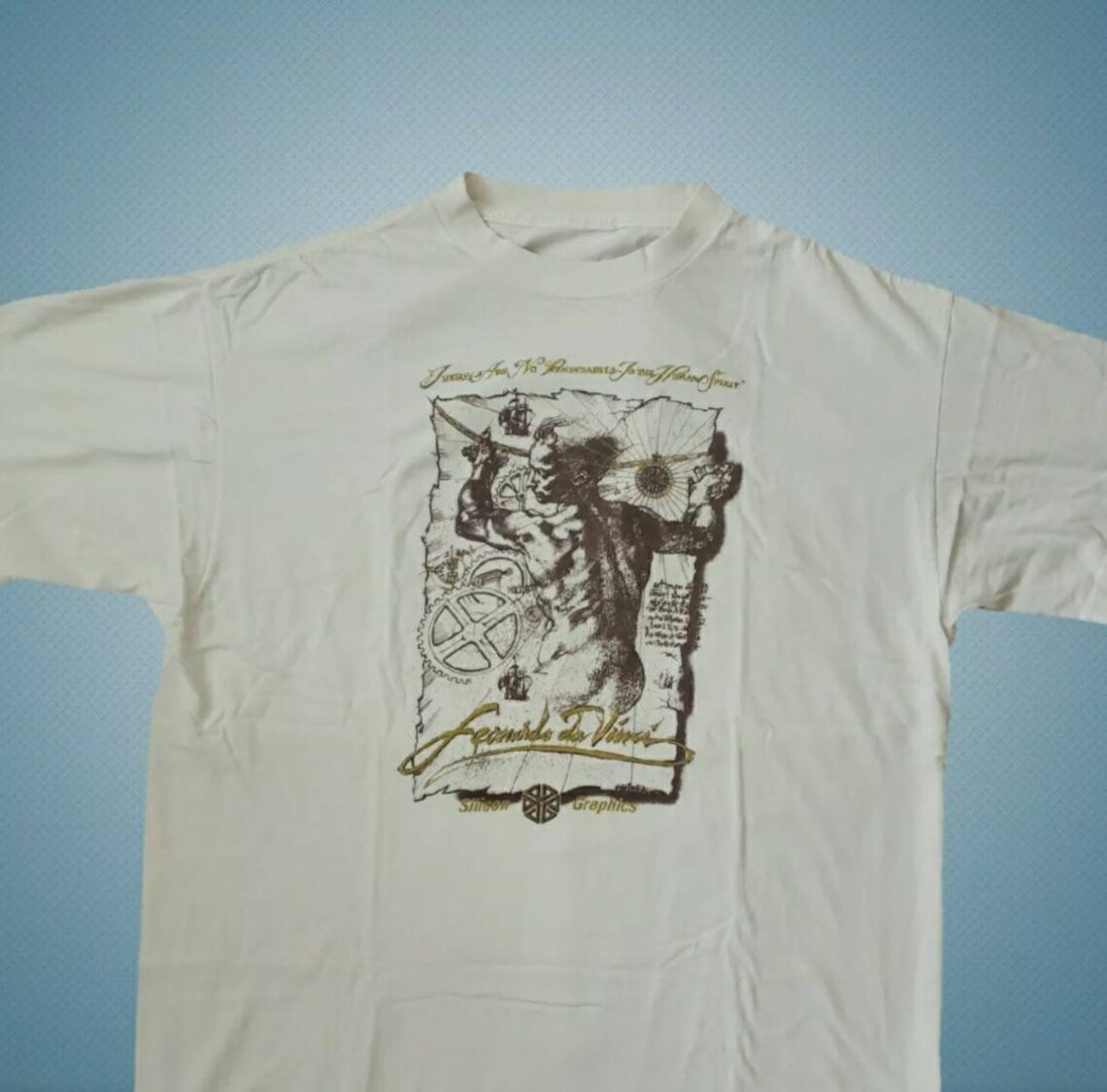 Vintage 1990s Silicon Graphics Leonardo Da Vinci Tshirt ...