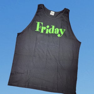 Vintage 1990s Murina Friday Tank Top Movie Graphic Promo Size XL Made in USA Ice Cube