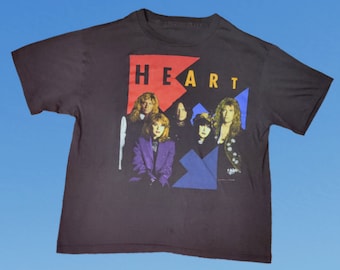ヴィンテージ 1987 ハート・バッド・アニマルズ ツアー Tシャツ サイズ