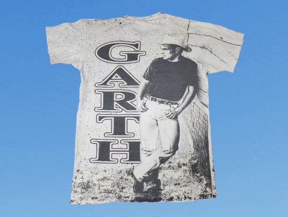 Vintage 1990s Anvil Garth Brooks Tshirt Single St… - image 4