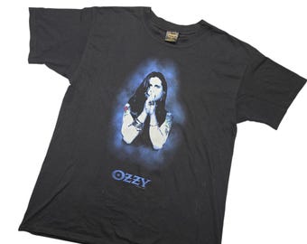 Vintage 1991 Ozzy Osbourne Cross Graphic T-shirt / Band Tee