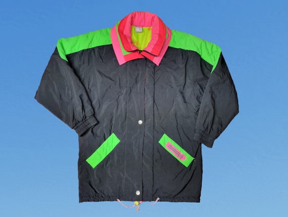 Vintage 1990s Ocean Pacific Jacket Full Zip Snap Front Coat