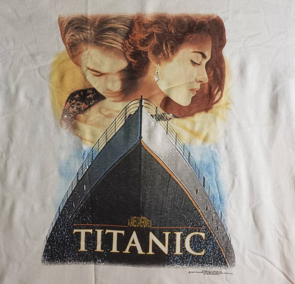 Vintage 1990s Titanic Tshirt US T's 707 Movie Graphic - Etsy