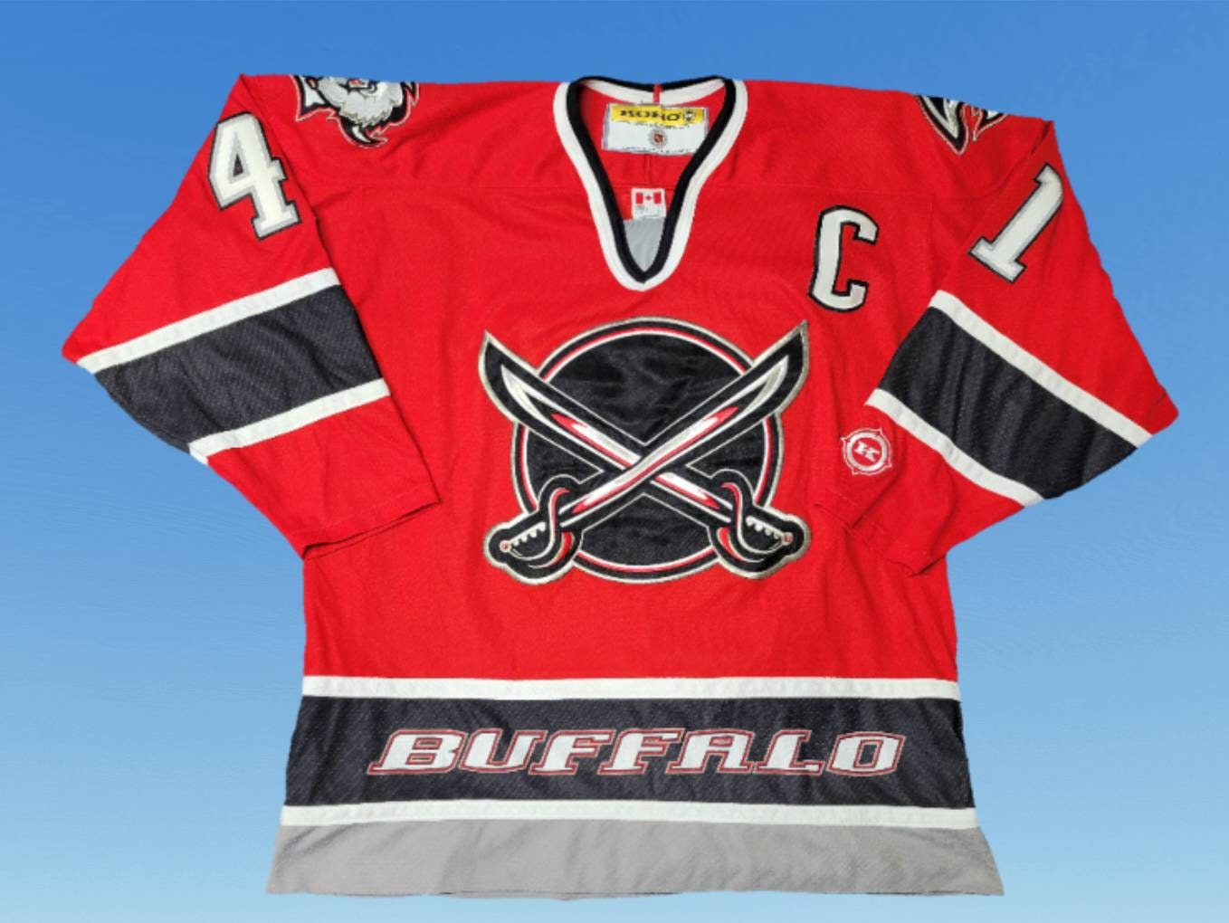 NHL Vintage KOHO Buffalo Sabres Jersey Black Red Men's Adult Size