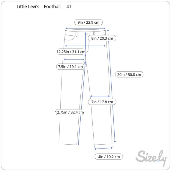 Vintage 1990s Boys Little Levi's Jeans Football D… - image 7