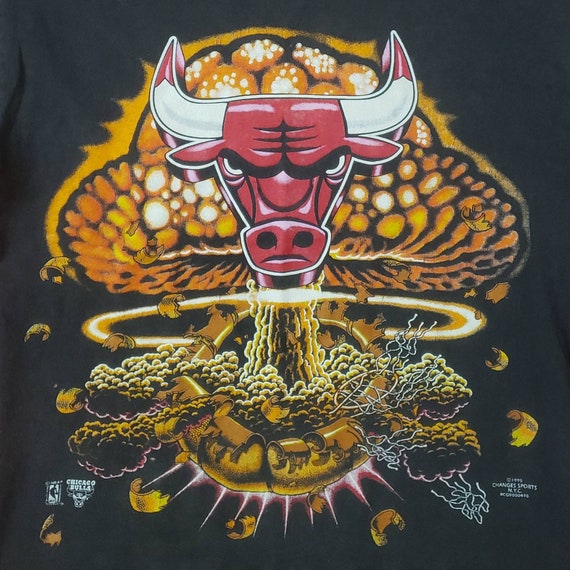 Vintage 1990s Changes Chicago Bulls Tshirt Large … - image 3