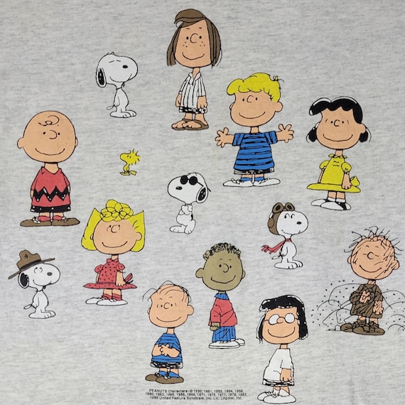 Vintage 1990s Tultex Peanuts Tshirt Single Stitch… - image 2