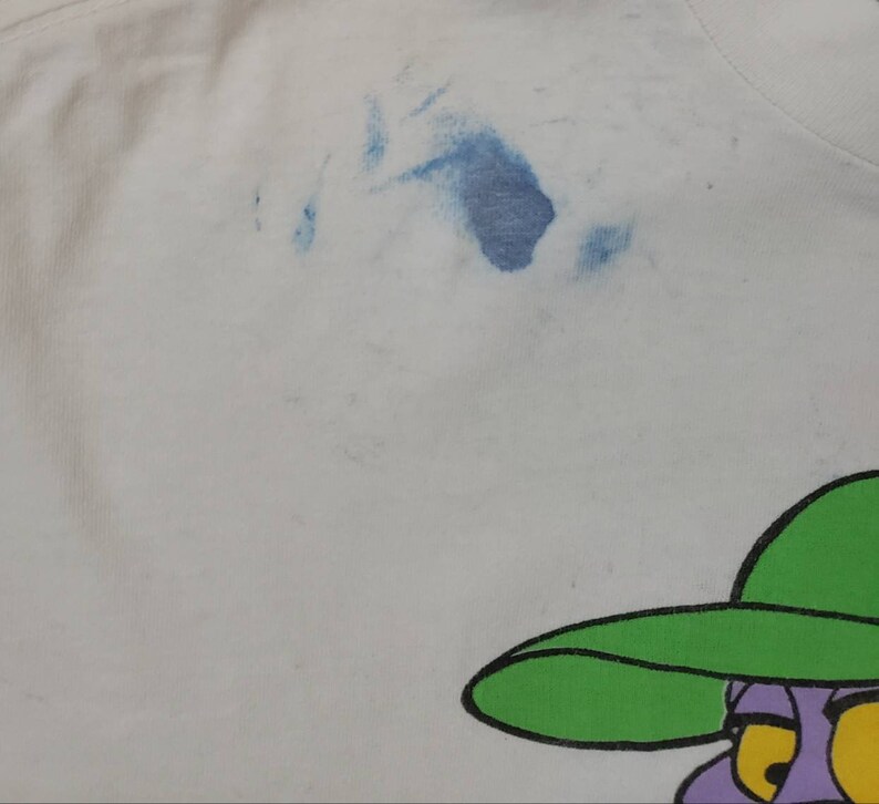 Vintage 1980s Disney Designs Figment Tshirt Epcot Center Dragon Double Sided Graphic Single Stitch Size XXXXL Made in USA