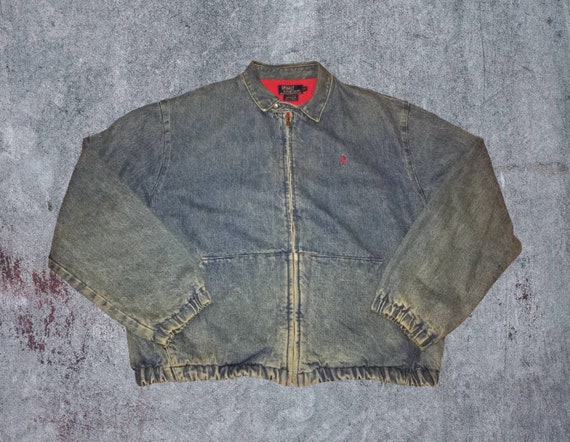 polo ralph lauren fleece lined denim jacket