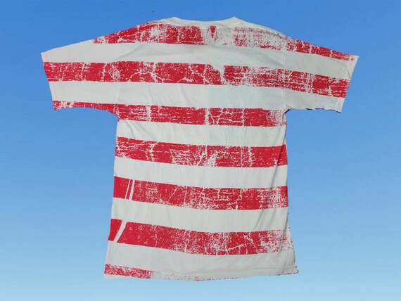 Vintage 1990s All Sport American Flag Tshirt All … - image 2