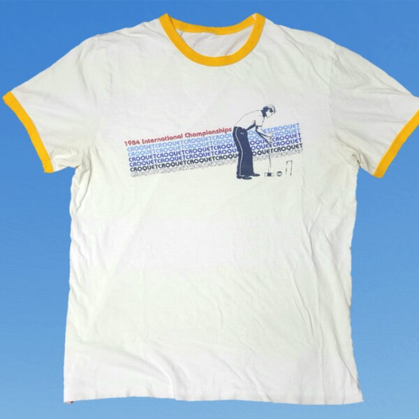 Retro Chicken Chariot Unisex ringer t-shirt