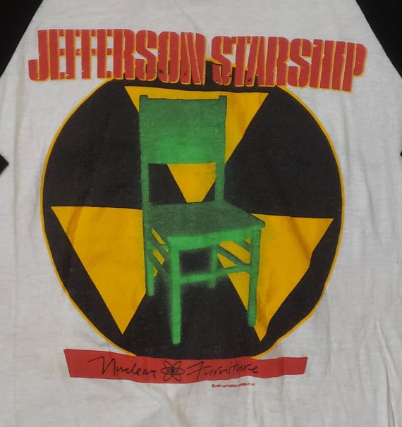 Vintage 1980s Jefferson Starship Nuclear Furniture Ts… Gem