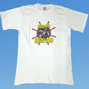 Vintage 1990s Rescue from Gilligan&#39;s Island Tshirt Movie Graphic Single Stitch Size XL Made in USA
