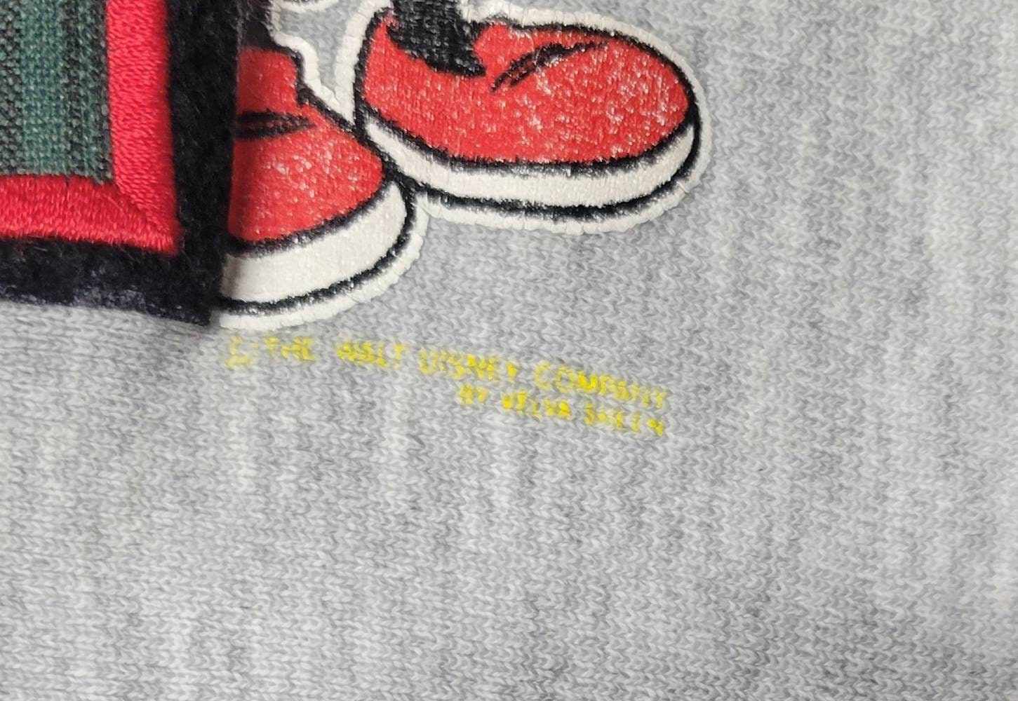 Vintage 1980s Champion Mickey Mouse Sweatshirt Reverse Weave Warm 