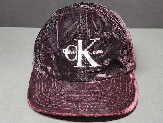 Calvin klein velvet shop cap