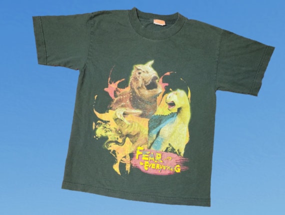 Vintage 2000s Kids Disney Dinosaur Tshirt Fear Ev… - image 1