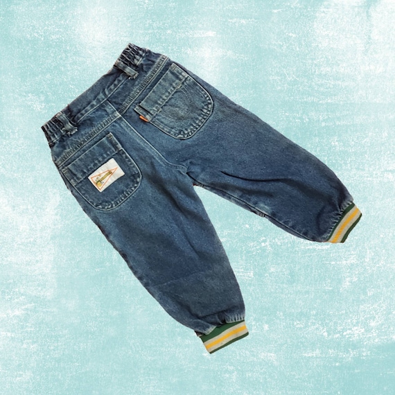 Vintage 1990s Boys Little Levi's Jeans Football D… - image 2