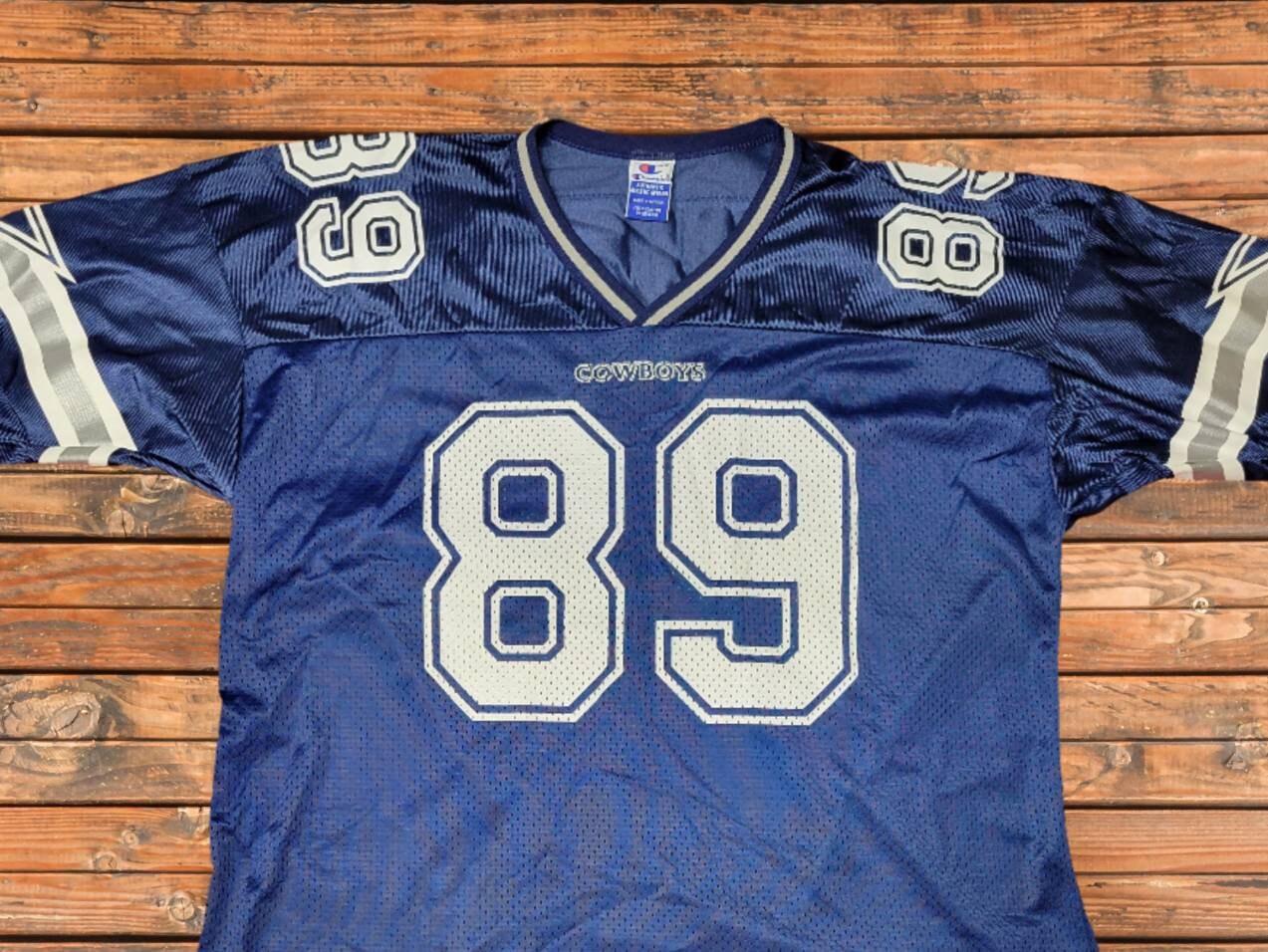 Vintage 1990s Champion Dallas Cowboys Jersey David Lafleur NFL 