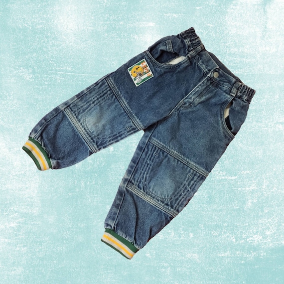 Vintage 1990s Boys Little Levi's Jeans Football D… - image 1