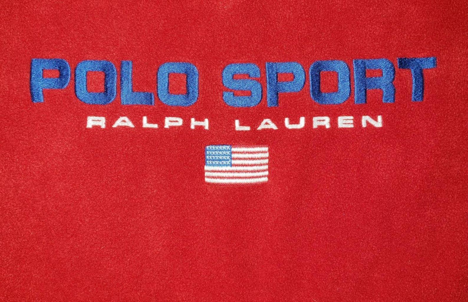 Vintage 1990s Ralph Lauren Polo Sport Fleece Pullover Spellout - Etsy