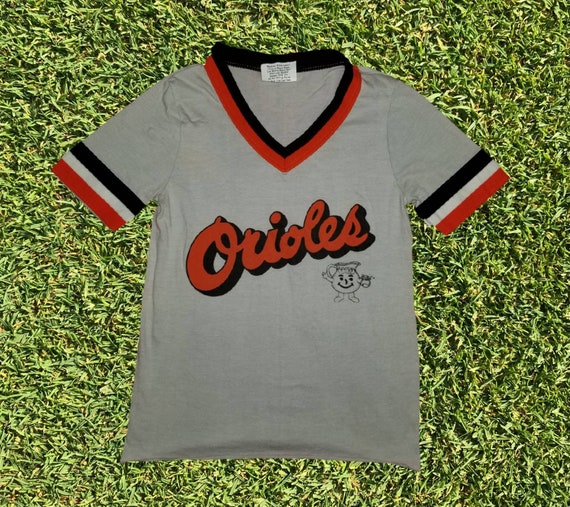 Vintage 1980s Merrygarden Athletic Wear Baltimore Orioles Kool Aid Baseball Game Giveaway SGA Youth Jersey Size Medium Made in USA Promo