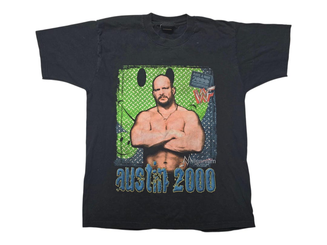 WWFストーンコールドSTONE COLD　コピーライト2000年 Tシャツ M Vintage 2000 WWF Stone Cold Steve Austin Tshirt Y2K Have a Nice