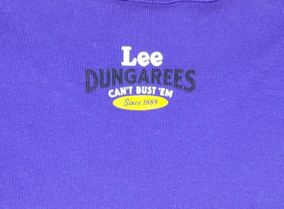 Vintage 1990s Lee Dungarees Tshirt Buddy Lee Grap… - image 5