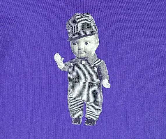 Vintage 1990s Lee Dungarees Tshirt Buddy Lee Grap… - image 2