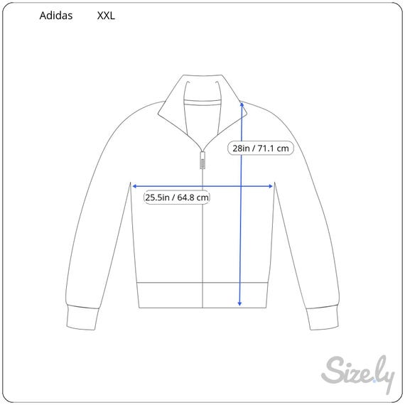 Vintage 1990s Adidas Track Jacket Logo Spellout Full Zip Size XXL