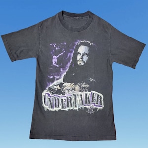 Vintage 1990s WWF The Undertaker Tshirt Single Stitch Death Becomes Me Graphic WWE Size Small