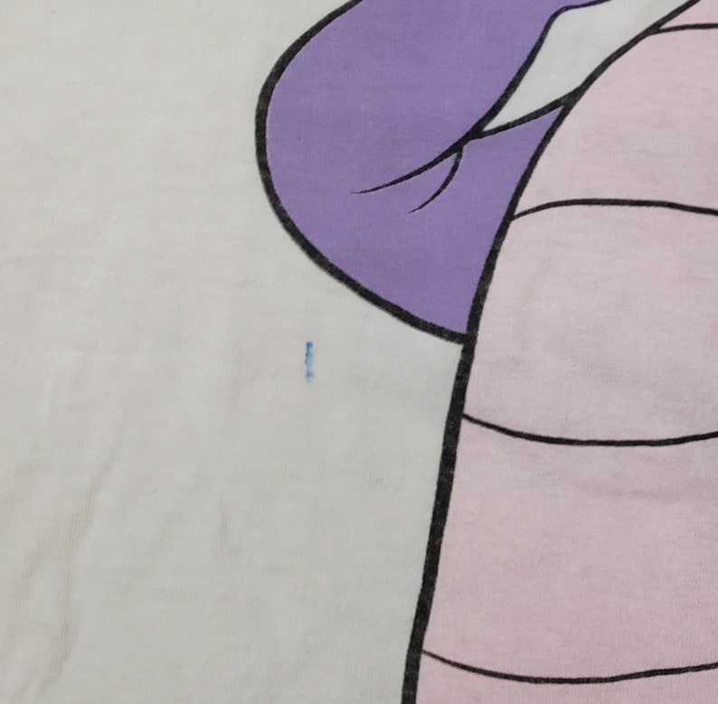 Vintage 1980s Disney Designs Figment Tshirt Epcot Center Dragon Double Sided Graphic Single Stitch Size XXXXL Made in USA