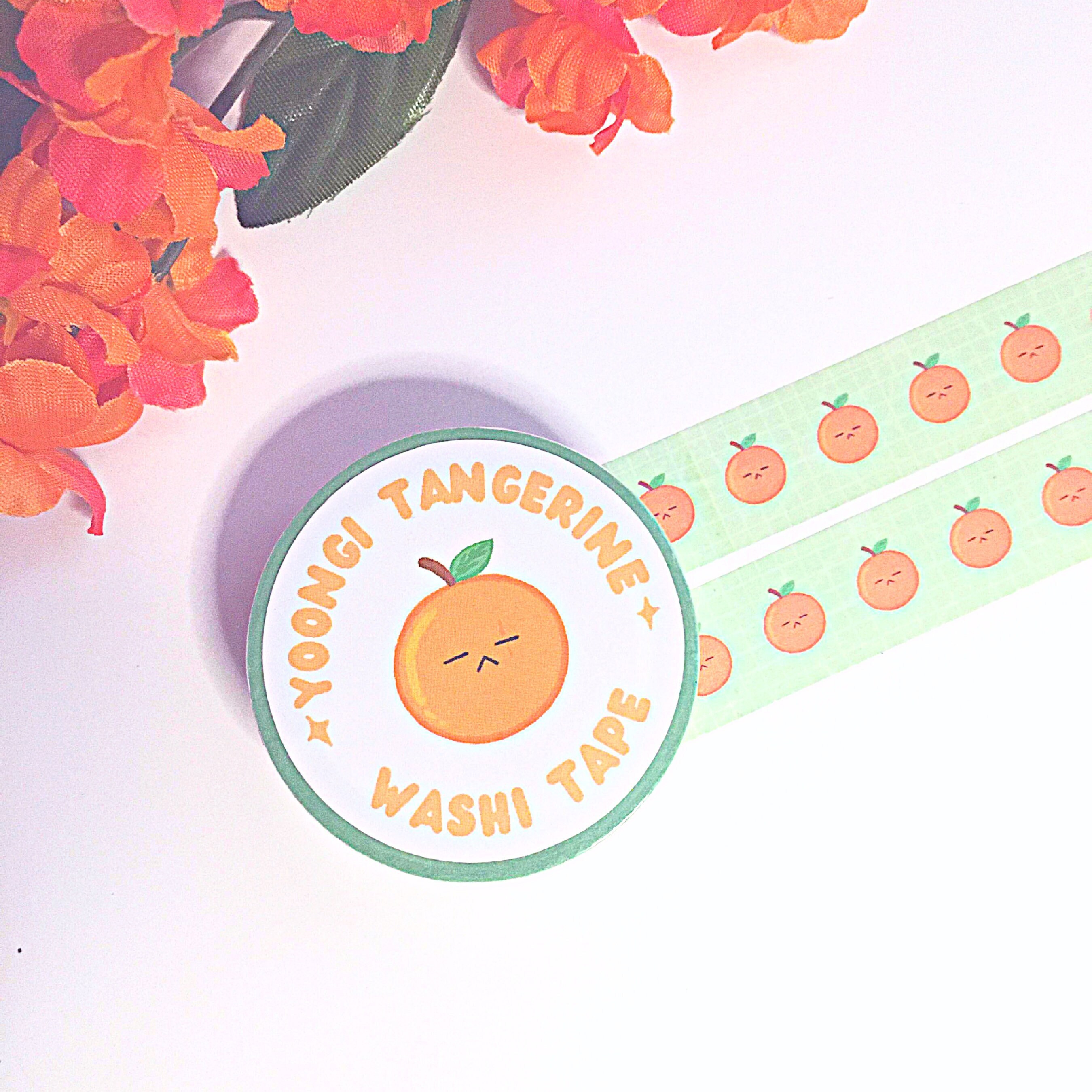 INSTOCK: BTS Tangerine Yoongi Inspired Washi Tape