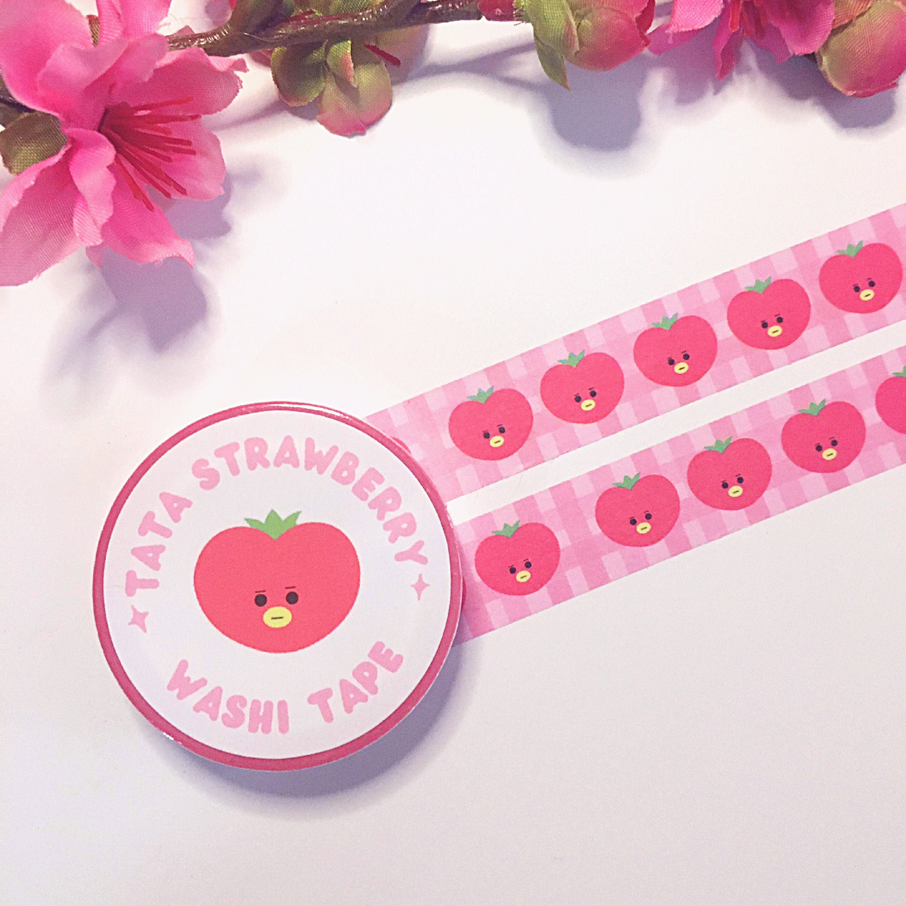 INSTOCK: BT21 Strawberry Tata Washi Tape