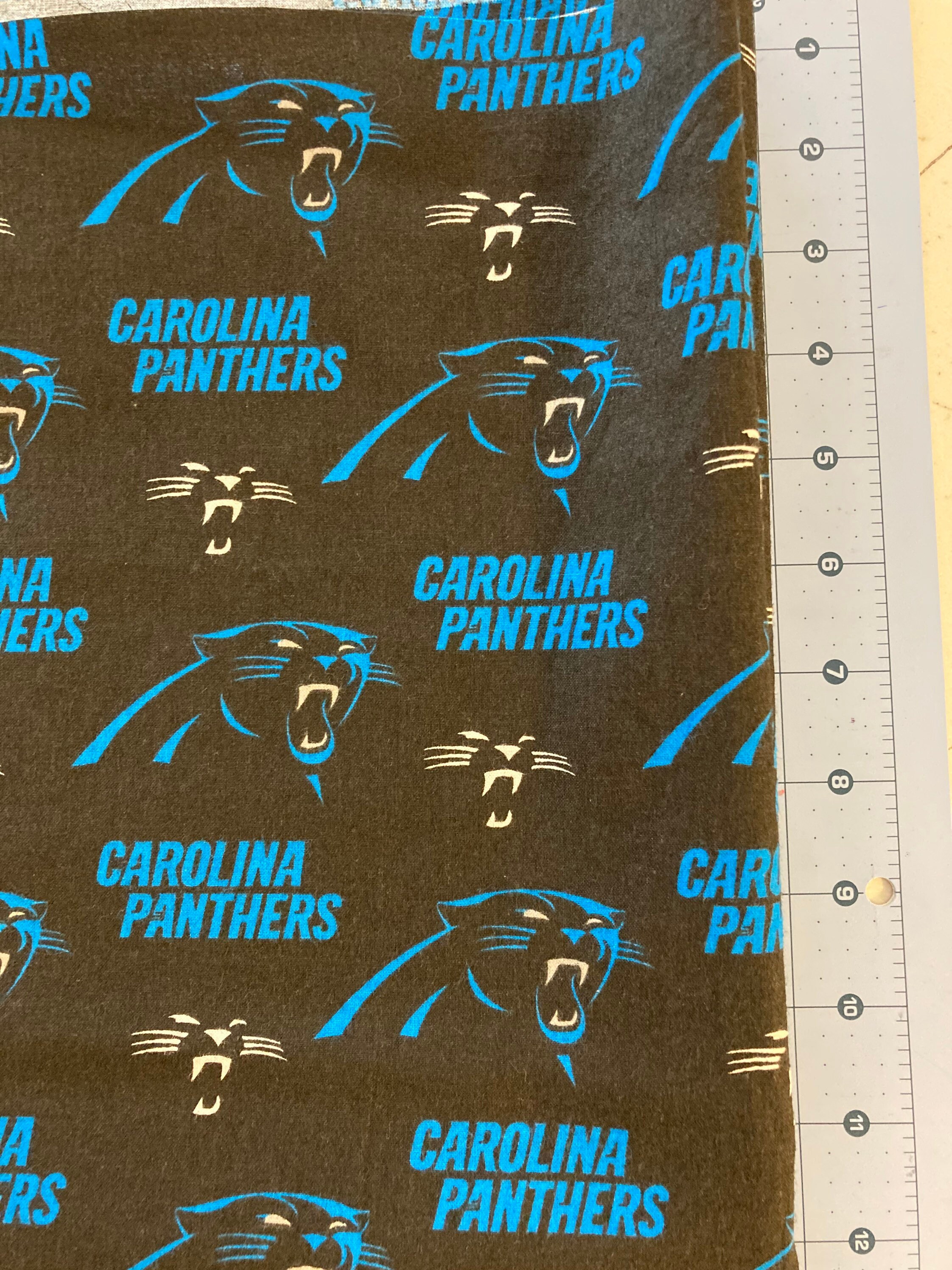 Carolina Panthers Cotton Fabric for Face Masks Etsy
