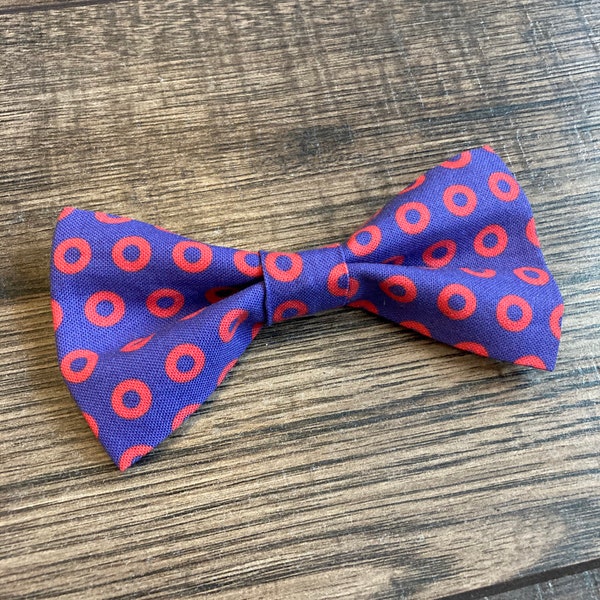 Phish Donuts Dog/Cat Bowtie (Over the Collar Fishman Bow tie)