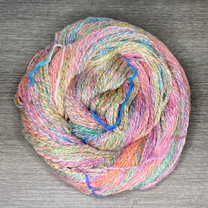 13WPI Merino Tussah silk handspun yarn luster soft for crochet, knit, weaving