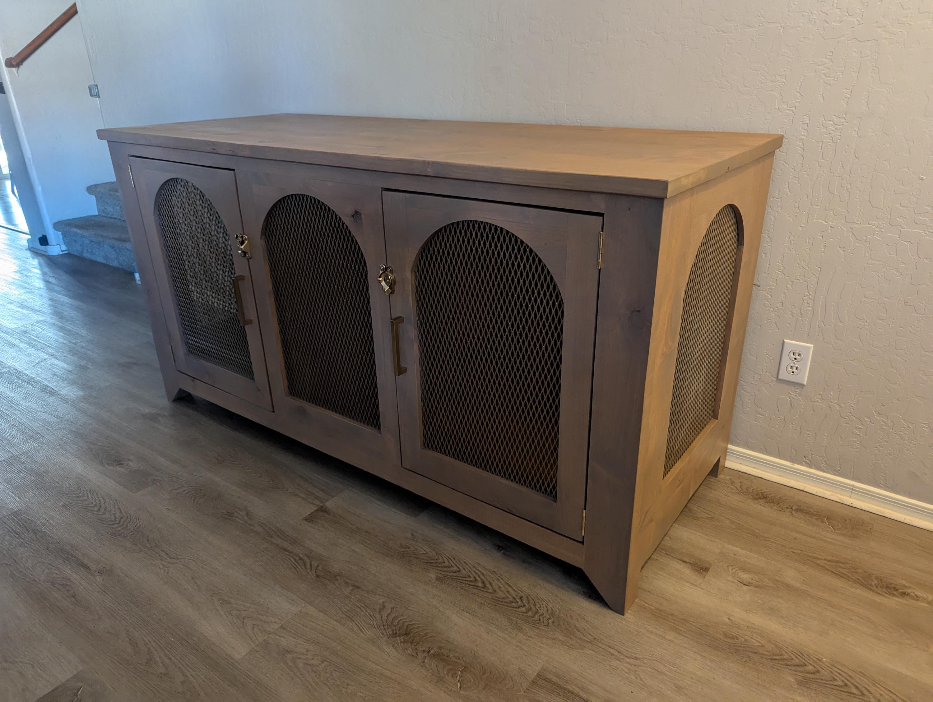 Custom Dog Kennel - Mid Century Modern - Any Finish - Any Material