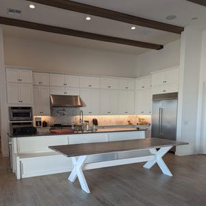 Custom Dining Table set - Any size - Any finish - with or without benches and chairs to match