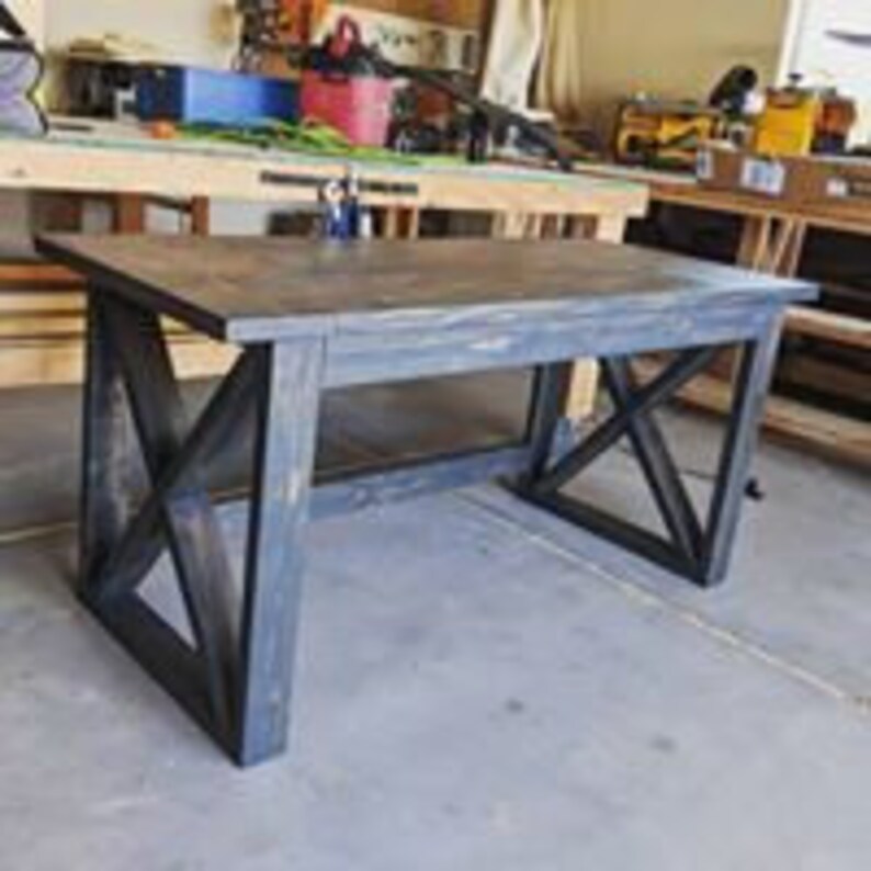 Custom Handmade Rustic Farmhouse Writing Desk | Etsy